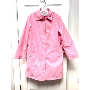 Forecaster Sport Raincoat Pink Trench coat Women’s 14 Lightweight Button Coat